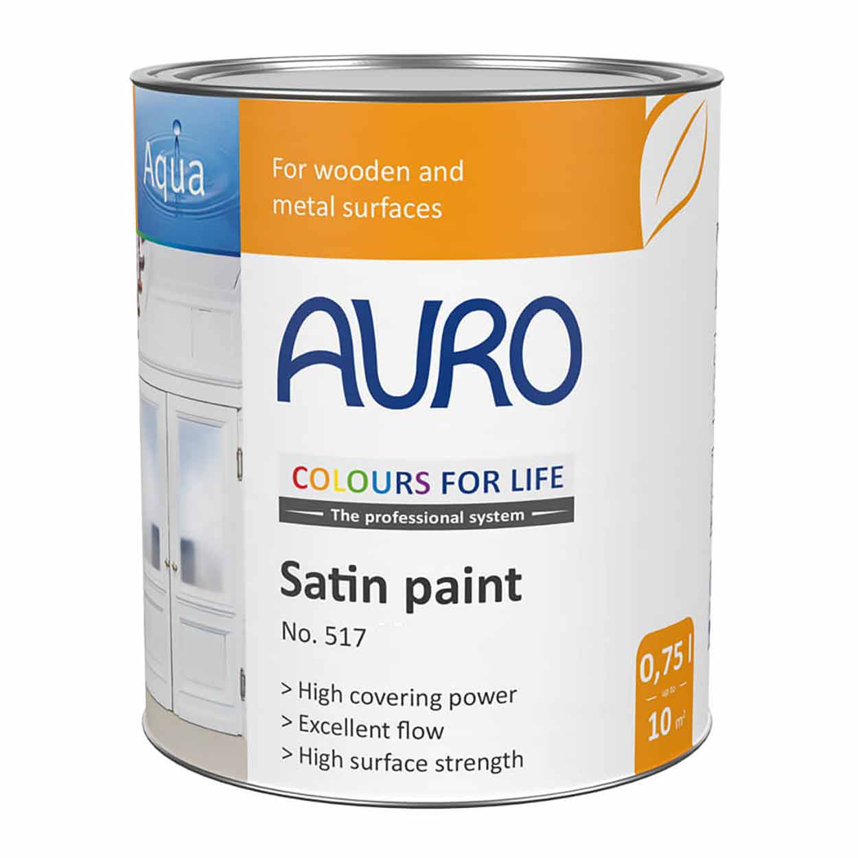 Auro 517 Natural Wood Paint Satin Eggshell Colour
